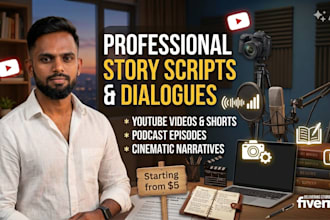 write youtube story scripts in kannada and english