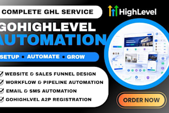 set up gohighlevel automation, workflows, and CRM