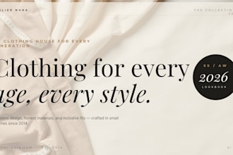 design a modern and apparel branding for your clothing brand