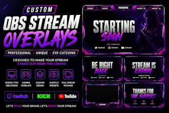 create custom obs stream overlays for your channel