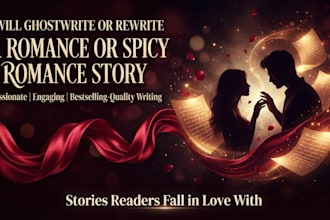 ghostwrite or rewrite your best selling romance story