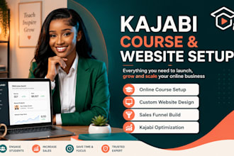 setup kajabi online course, kajabi website and kajabi expert