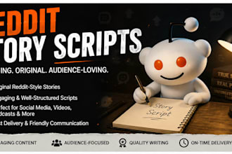 write engaging reddit story scripts for youtube and facebook