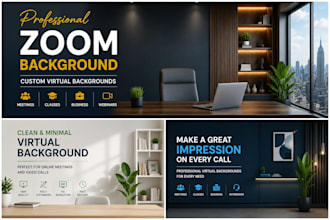 create a professional zoom virtual bckground