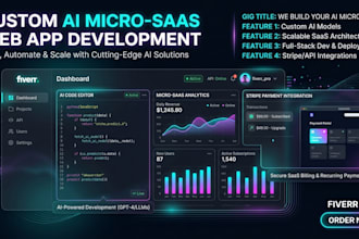 build a custom ai micro saas web application for you