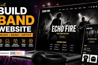 build band website music musician website band booking artist website bandzoogle