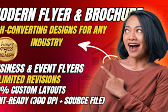 design custom flyer and beautiful flyer in just 6hrs