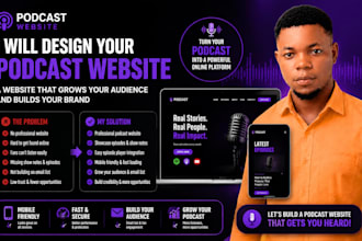 build wordpress podcast website podcast show radio host audio website