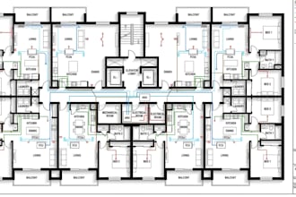 design architectural contruction drawing hvac and mep drawings