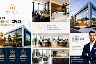 design modern real estate flyer, property flyer, realtor flyer, open house flyer