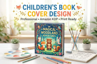 design children book illustration book cover and children picture book cover