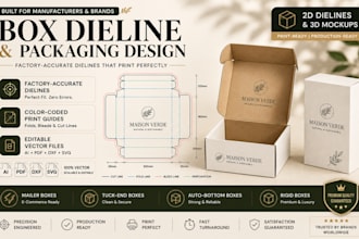 do box dieline design, packaging dieline, packaging box, and box template