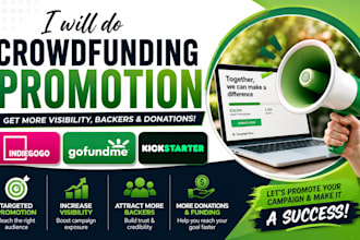 do crowdfunding promotion on indiegogo gofundme kickstarter fundraising
