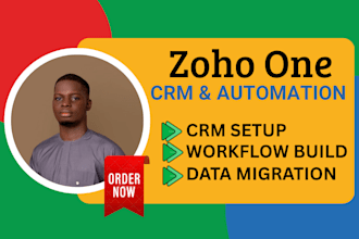 set up your zoho one suite with CRM, books, desk, projects, and analytics