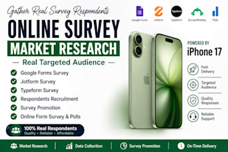 recruit 1000 respondents to fill online survey jot form