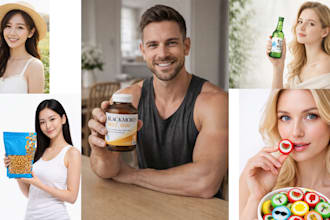 create realistic ai model photos holding or using your product