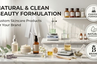 formulate a natural and clean beauty skincare product for your brand