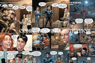 be your comic artist for comic illustration nsfw comic graphic novel comics