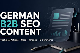write german b2b SEO articles and technical content