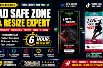 fix tiktok safe zone and resize meta video ads in 24 hours