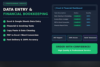 do accurate arabic data entry and excel accounting