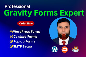 create contact form with gravity forms and SMTP email setup