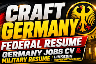 craft germany federal resume germany jobs cv millitary optimize linkedin profile