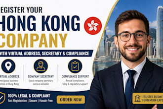 register your hong kong company with virtual address, secretary and compliance