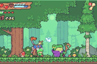 develop a 2d pixel art indie video game in unity or unreal engine 4