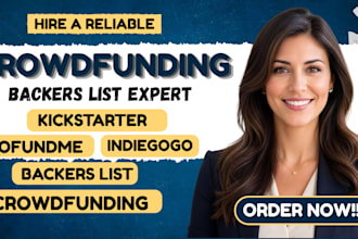 generate verified crowdfunding backers list for indiegogo gofundme kickstarter