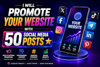 promote your website on social media