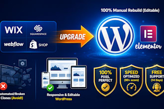 copy clone wordpress website or duplicate landing page in elementor