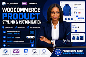 do woocommerce product template, variation styling, gallery customization, css