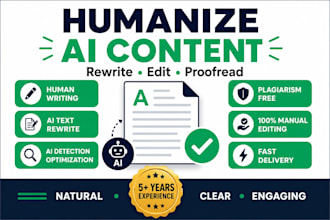 humanize ai generated books, research and essays