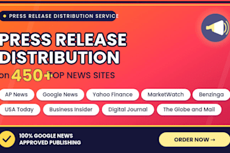 write and distribute a press release for media exposure