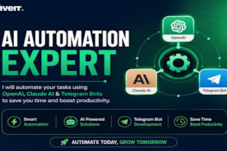 build openai automation, telegram bot automation, and claude ai automation