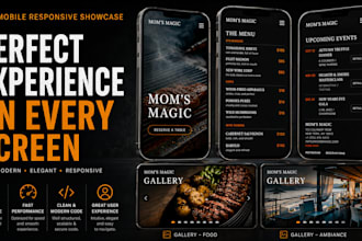 design a modern and responsive ui website for your business