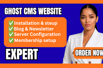 build ghost cms website setup ghost blog customize ghost theme ghost newsletter