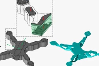 design drone frame cad models for 3d printing and manufacturing