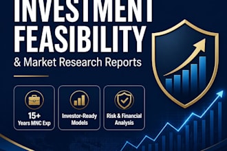 create a professional investment feasibility study and market report