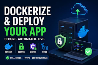 dockerize and securely deploy your app to a production vps