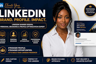 linkedin banner design, personal branding and  profile optimization expert