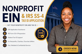 obtain nonprofit ein and prepare irs ss 4 tax id application