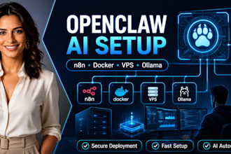 setup openclaw, open claw, n8n ai automation, ai agent, docker, vps, ollama