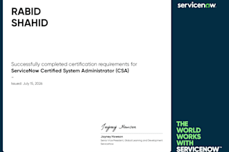 develop and customize itsm, itom, cmdb, and virtual agent