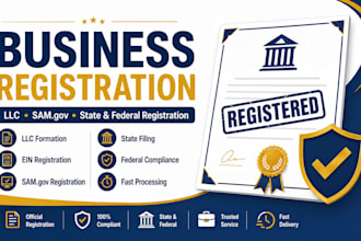 register your business llc or federal sam gov entity