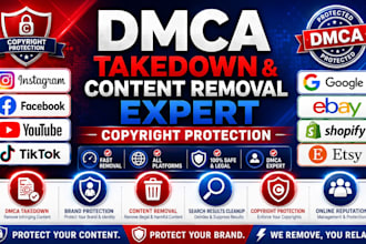 remove delete takedown tiktok insta x reddit youtube thread google under dmca