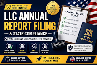 file your llc annual report and state compliance for USA businesses