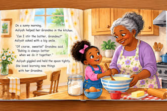 create childrens book illustrations for educational stories