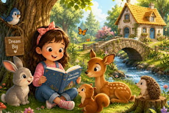 illustrate children story book illustration,bible illustration